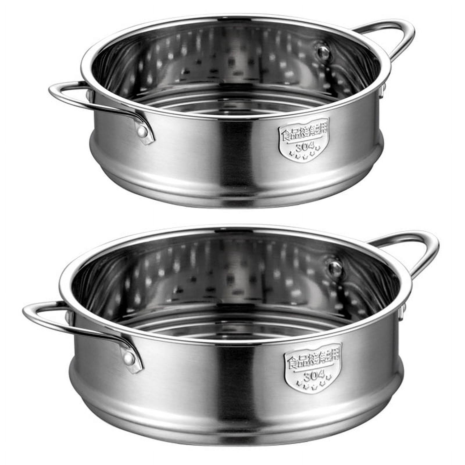 ZOURIH 1 Pack Stainless Steel Trivet Rack Stand, Heavy Duty Pressure Cooker Steam Rack Steaming Rack Pot Pan Cooking Stand - View #14
