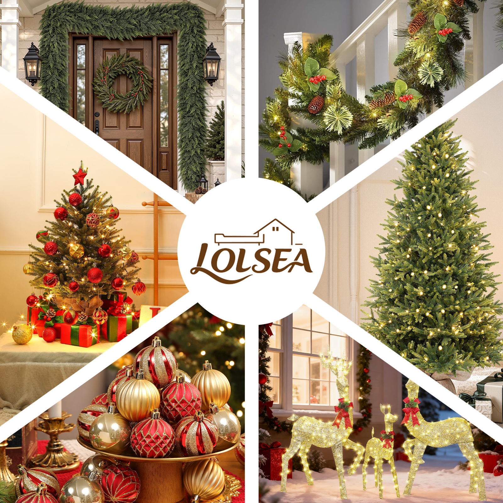 Lolsea 4.5' Pre-Lit Snow Flocked Pencil Christmas Tree, Warm White photo 7