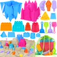 thumbnail image 1 of Castillo de arena FUSPWEAO de Beach Toys para niños con balde y bolsa, 1 of 6