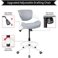 thumbnail image 4 of Ergonomic Drafting Chair,Standing Computer Desk Chair,Foot Ring,Lumbar Support,Swivel Task Chair -Grey, 4 of 9