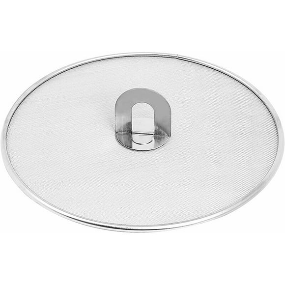 Couvercle anti projection, Écran anti-éclaboussures, écran anti-éclaboussures de graisse pour poêle à frire Protection anti-éclaboussures en treillis extra-fin pour la cuisson et la friture 33 cm