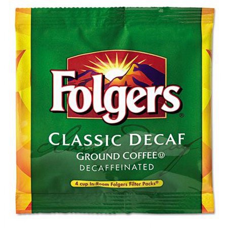 Folgers - Coffee Filter Packs, Decaffeinated, In-Room Lodging, .9Oz, 200/Carton