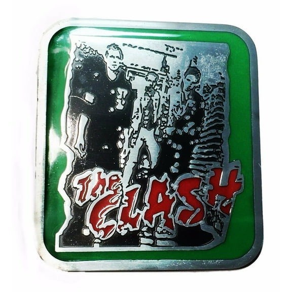 The Clash Punk Rock Band Metal/Enamel Belt Buckle