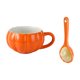 thumbnail image 1 of Taza de sopa sin tapas para hombres y mujeres, Taza de cerámica de 10oz, tazas de té, Taza de leche con asa para cafetería, oficina, regalos para el taza y cuchara, 1 of 8