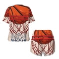 thumbnail image 5 of Lsque Basketball Shot Women's Short-Sleeved Pajama Set - 2 Piece Soft and Lightweight Sleepwear Set-XX-Large, 5 of 9