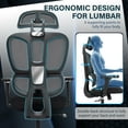 Ergonomic Mesh Office Chair High Back Multifunction Computer Desk