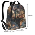 thumbnail image 3 of Lightweight Backpack With Adjustable Shoulder Strap Empty Bag Upright 12×14.5in For Weekend Holiday Travel Hiking Celebrating Independence Day (8), 3 of 5