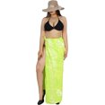 thumbnail image 3 of HAPPY BAY Women's Beach Wrap Bikini Swimwear Swim Cover up Bathing suit Summer Wraps Beachwear Sarong Coverups Skirts for Women One Size Shamrock Green, Dolphin, 3 of 4