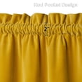 thumbnail image 3 of Green Tier Curtains for Kitchen, Holiday Home Decor Velvet Half Window Cafe Curtains Kitchen Curtains, Room Darkening Privacy Enhancing Bathroom Window Curtain, 3 of 9