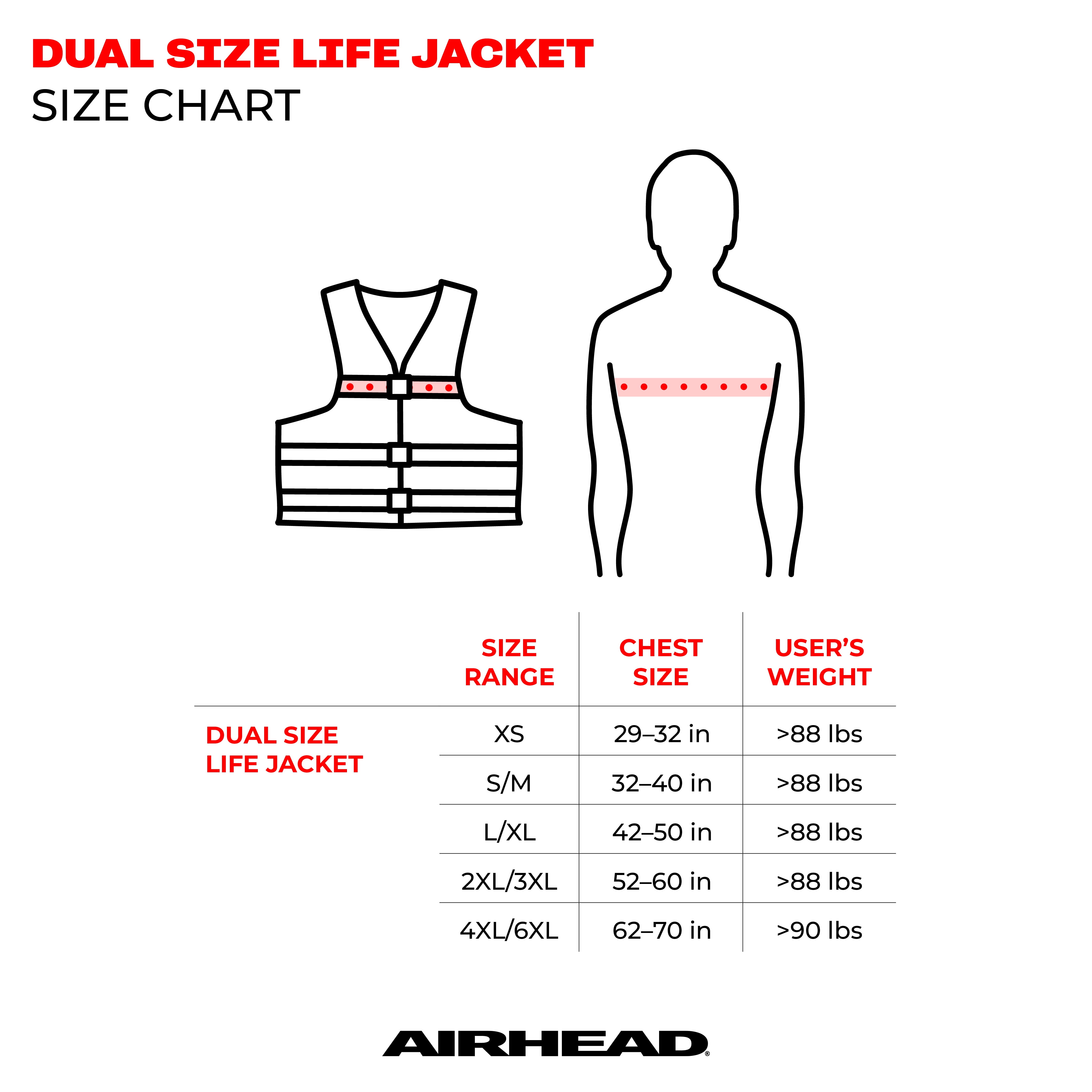 Airhead Trend Women's Life Jacket, L/XL, Hot Pink