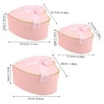 thumbnail image 2 of HAKIDZEL 3Boxes Heart Shaped present Box Pink Cardboard Storage For Valentine Day And Celebrations, 2 of 8
