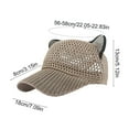 thumbnail image 3 of Cute Polyester Mesh Knitted Baseball Cap Breathable Sun Hat, 3 of 6