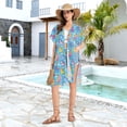 thumbnail image 6 of Beach Vacation Clothes Kimono Cardigan Loose Swimsuit Cover Up for Women Baby Colorful Unicorns S, 6 of 6
