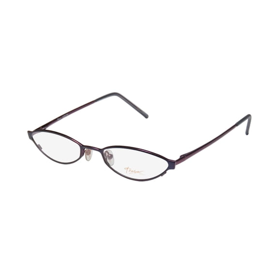 NEW THALIA LOLITA WOMENS/LADIES CAT EYE FULL-RIM NAVY / EGGPLANT "SCHOOL TEACHER" LOOK CAT EYE FRAME DEMO LENSES 51-19-135 SPRING HINGES EYEGLASSES/EYEWEAR