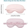 thumbnail image 3 of STAOEDU Silk Sleep Eye Mask & Blindfold with Elastic Strap/Headband, Soft Eye Cover Eyeshade for Night Sleeping, Travel, Nap(Pink), 3 of 6