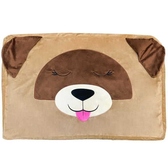 Pet Bed In A Box Slipcover: Able The Tan Dog - XLarge - 42x28" Character Bed Case, Stuff & Fill With Your Scent-Pillows-Clothes, Happy Nappers