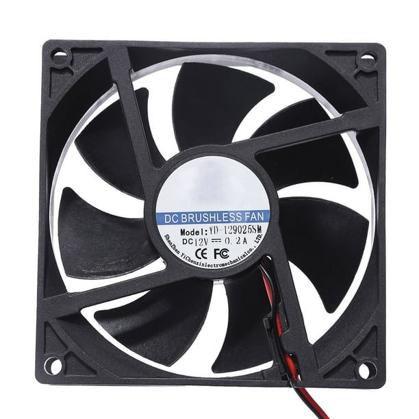 Ventilador Computadora Enfriamiento YD-129025SM DC 12V Enfriador 90x90x25mm 7 Aspas PC