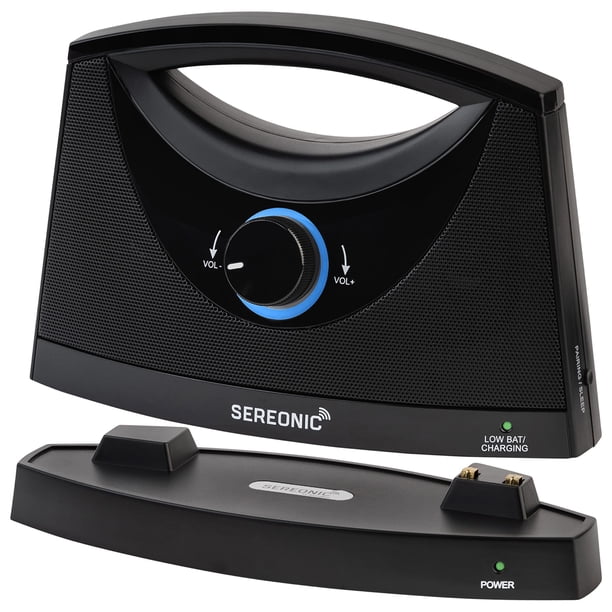 SEREONIC Altavoces de TV inalámbricos portátiles para Smart TV - Ideal para ver televisión sin el volumen a todo volumen - Altavoces inalámbricos para TV diseñados para personas mayores y con problema
