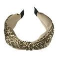 thumbnail image 5 of Unique Bargains 1 Pc Fashion Printed Knotted Headwrap for Women for Girls 6.69"x2.17" Brown, 5 of 6