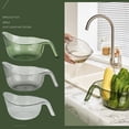 thumbnail image 3 of QHUDLV Rice Washer Strainer Bowl, Rice Filter with Handle, Fruit Vegetable Bowl Drainer Kitchen Tools, Portable Kitchen Colander Rice Cleaning Strainer for Washing Fruits,Vegetables, Peas and Beans, 3 of 9