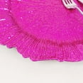 thumbnail image 6 of BalsaCircle 6 Fuchsia 13" Acrylic Wooden Textured Round Reef Charger Plates, 6 of 6