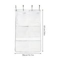 thumbnail image 2 of Txkrhwa 6 Pockets Hanging Mesh Storage Bags, Shower Curtain Caddy Organizer Bag, with over the Door Hooks to Hold Toiletries, Shampoos, Soaps, Bath Toy, 2 of 8