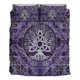 thumbnail image 3 of Juego de Cama Vikingo Árbol de la Vida con Triquetra Amatista y Plata Juego de Cama, 3 of 5