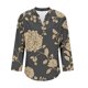 thumbnail image 5 of Xuyuer Women's Long Sleeve Tops Shirts V Neck Dressy Casual Loose Fit Blouses Fashion Summer Casual Loose Lightweight Work Oversized Blouses Tunic Tops Office Drop Shoulder Blouse, 5 of 5
