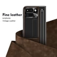 thumbnail image 2 of Funda de cuero PU con stylus para Google Pixel 9 Pro Fold YQODSZ, 2 of 7