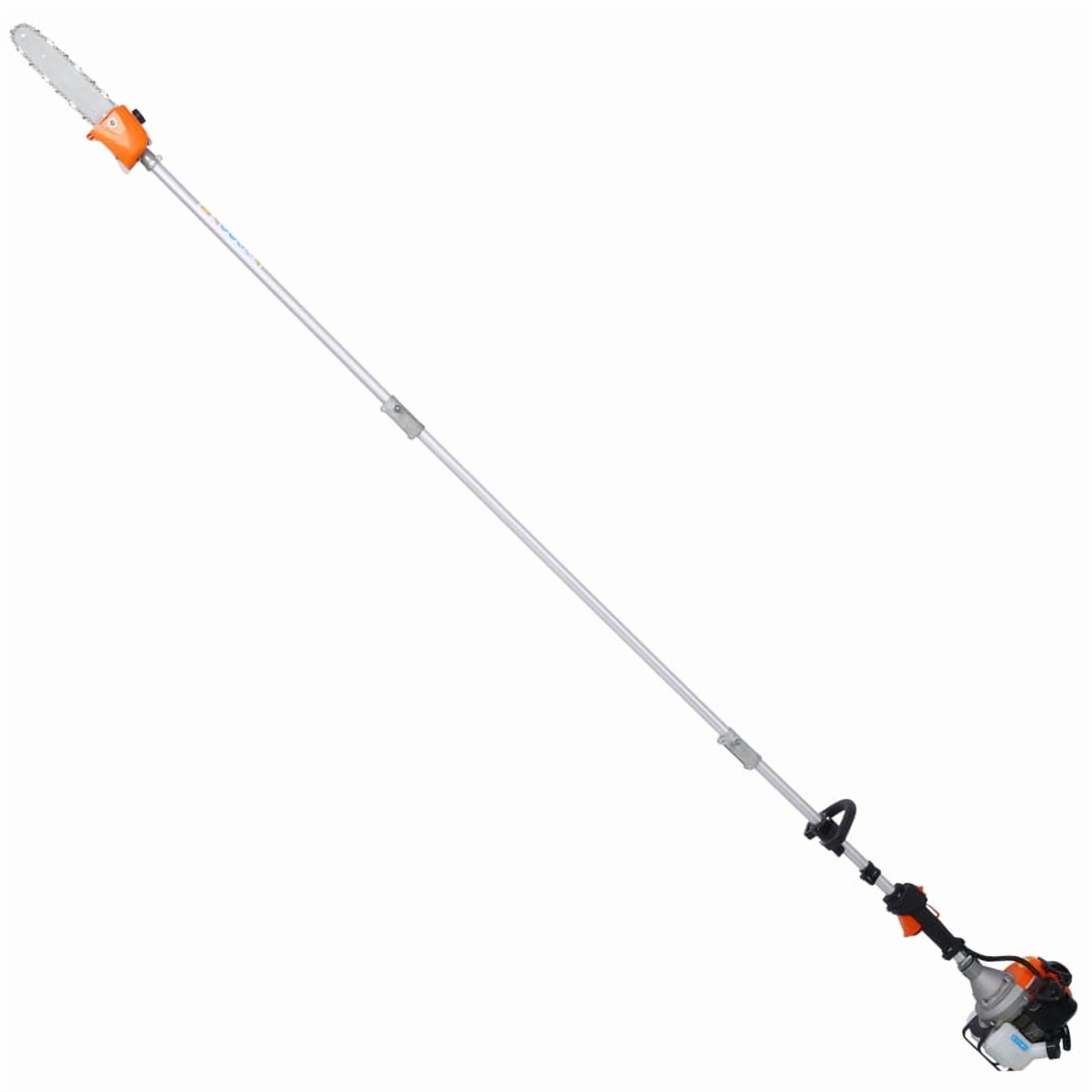 LuckyNote 33cc 10-in-1 Gas Powered Multi-Function Trimmer Kit with Pole Saw, Brush Cutter, Hedge Trimmer, Shoulder Harness & Safety Gear