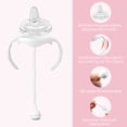thumbnail image 5 of Sippy Cup Conversion Kit Compatible for Dr. Brown's Wide-Neck Baby Bottles, Weighted Sippy Cup Transition Kit with Handles, [Variable Flow][BPA-Free], 6m+, 5 of 7