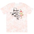thumbnail image 3 of Inktastic Texas Home is Where the Heart is with Watercolor Floral T-Shirt, 3 of 5