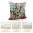 thumbnail image 4 of Qinduosi Throw Pillow Covers of Cushion Case Square Easter Decoration Throw Pillows Case for Holidays Party Sofa Couch Bed Bench Outdoor White, 4 of 5