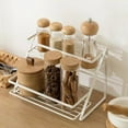 thumbnail image 4 of Stackable Cabinet Shelves Kitchen Counter Rack Organizer Multipurpose Storage Room Bedroom Bathroom Storage Rack, 4 of 8