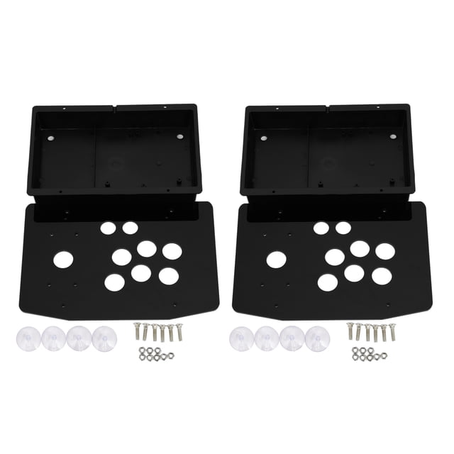 2X Acrylic Panel Case DIY Handle Arcade Game Set Kits Gaming Joystick Acrylic Panel