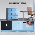 thumbnail image 6 of VEVOR 9 Doors Metal Locker Metal Storage Cabinet Locker Employees Steel Storage Cabinet Locker Office Black, 6 of 8