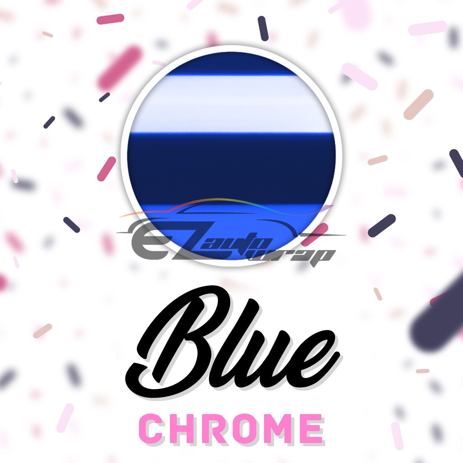 ESSMO Blue Chrome Heat Transfer Vinyl HTV Sheet T-Shirt 20" Wide Iron On Heat Press 20"x360"
