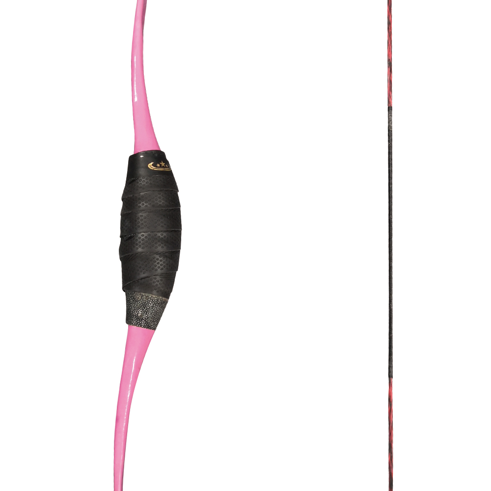 Kids’ Recurve Bow – Pink Adjustable 120lb Beginner Archery Bow, 38-inch Bow, 92cm String, Safe and Lightweight