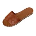 thumbnail image 2 of Zapatillas con punta abierta y plana para mujer, sandalias cómodas, informales, cómodas, para playa Wmkox8yii  hj789, 2 of 6
