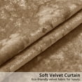 thumbnail image 5 of Crushed Velvet Curtains with Grommets Luxurious Thermal Insulated Soundproof Drapes for Halloween, Soft and Durable Light-Filtering Window Treatments, 2 Panels, 5 of 6