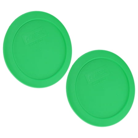 Pyrex 7200-PC 2-Cup Bright Green BPA-Free Plastic Lid (2-Pack) - Made in USA