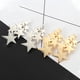 thumbnail image 3 of Horquilla para el pelo, tocado plano de estrella de cinco puntas, piezas de ajuste doradas plateadas, Clips lisos de decoración para mujer, Ropa, zapatos y accesorios Miscelánea Niebla plateada Sonducket AP016973-04, 3 of 6
