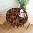 thumbnail image 5 of Bear Deer Tablecloth Round 60" Rustic Vintage Wildlife Elk Moose Cabin Lodge Forest Animal Tree Farmhouse Country Style Circular Table Cloth Cover for Dining Kitchen Party Picnic Decor, 5 of 7