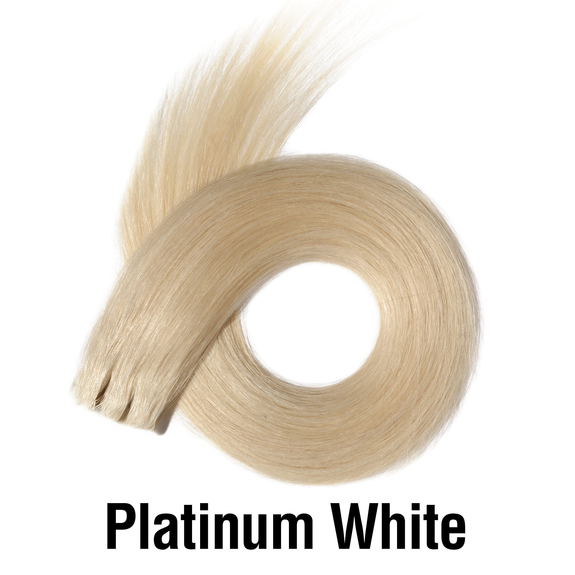 Tail Couture Clip-In Ponytail Extension – 18” 100% Human Hair, Seamless Two-Piece Set – Natural Look, Damage-Free, Easy to Apply – Long Straight Pony Tail Hair Piece for Women - Platinum