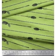 thumbnail image 2 of Soimoi Green Heavy Satin Fabric Dash & Arrow Fabric Prints By Yard 54 Inch Wide, 2 of 3