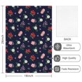thumbnail image 2 of 6 Pcs Pioneer Flower Floral Print Pattern Kitchen Towels, Funny Microfiber Dish Towel Set, 18" X 26" Tea Towels, 2 of 6