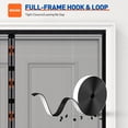 thumbnail image 5 of MAGZO Magnetic Screen Door Fit Door Size 48 x 80 Inch, Screen Size 50" x 81" Strong Magnet Mesh with Reinforced Hook & Loop for French, Sliding and Patio Entrances, Black, 5 of 6