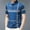 A0457-Dark Blue, variant on POTETI Short Sleeve Mens Polo Shirt Casual Collared Shirts Work Striped Loose Tops
