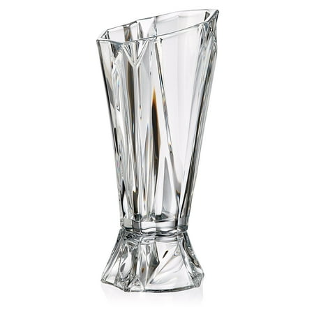 Decorative Flower Vase - Bohemia Crystal Footed Vase