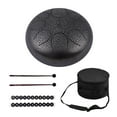 thumbnail image 7 of 10 Inch Steel Tongue Drum Handpan Drum Hand Drum Percussion Instrument with Drum Mallets Carry Bag Note Sticks for Meditation Yoga Zazen Sound Healing, 7 of 7